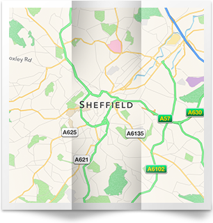 Map of Sheffield